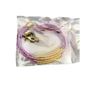 Avon Signature Collection Crazy About Pastels Cord Bracelet Lavender (1635)